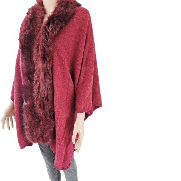 Studio Burgundy Cape Women's - Picture 2 of 6